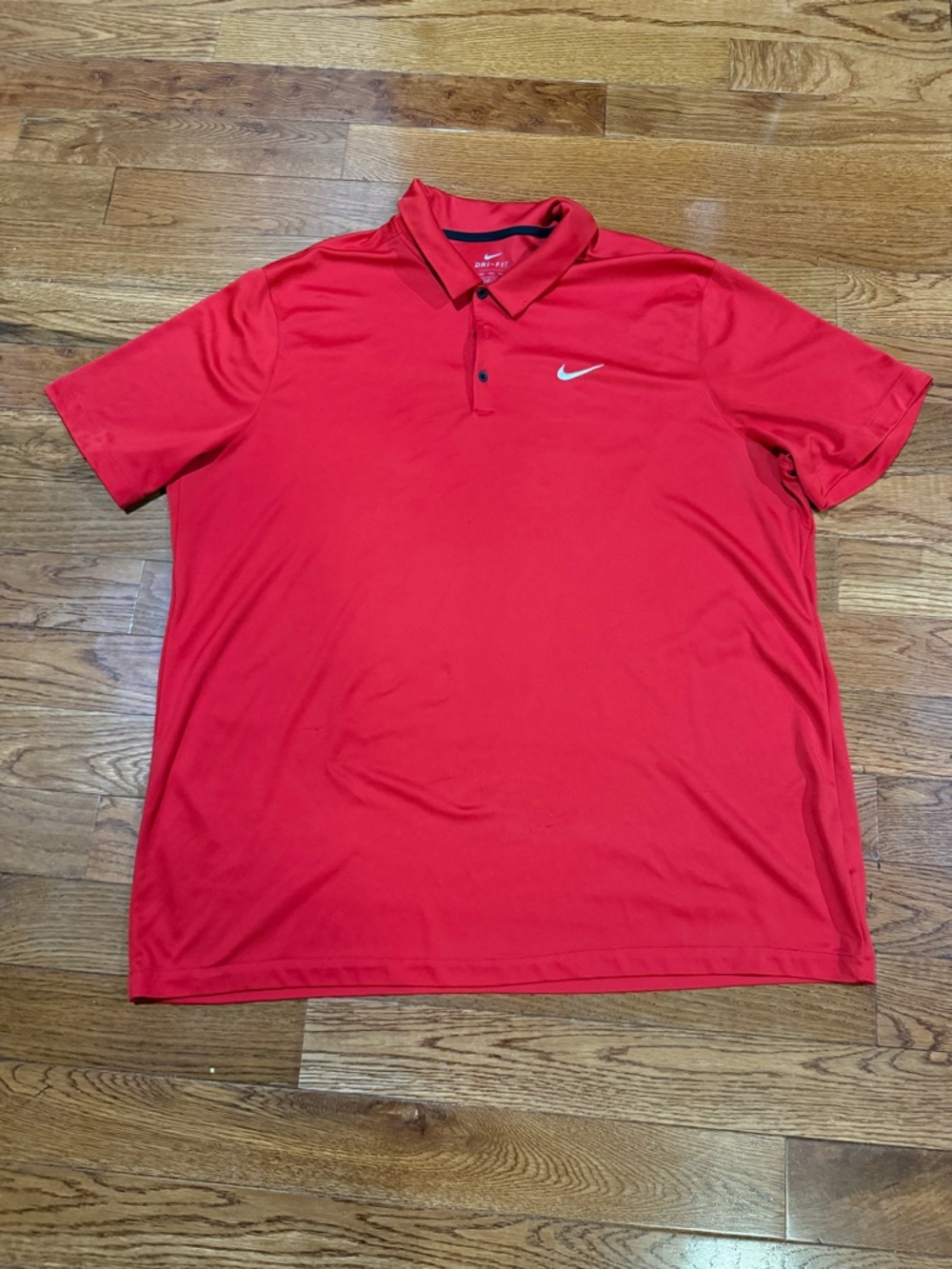 Nike Men’s Red Polo with White Swoosh